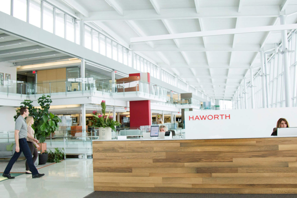 Haworth Headquarters lobby in Holland, Michigan view 2