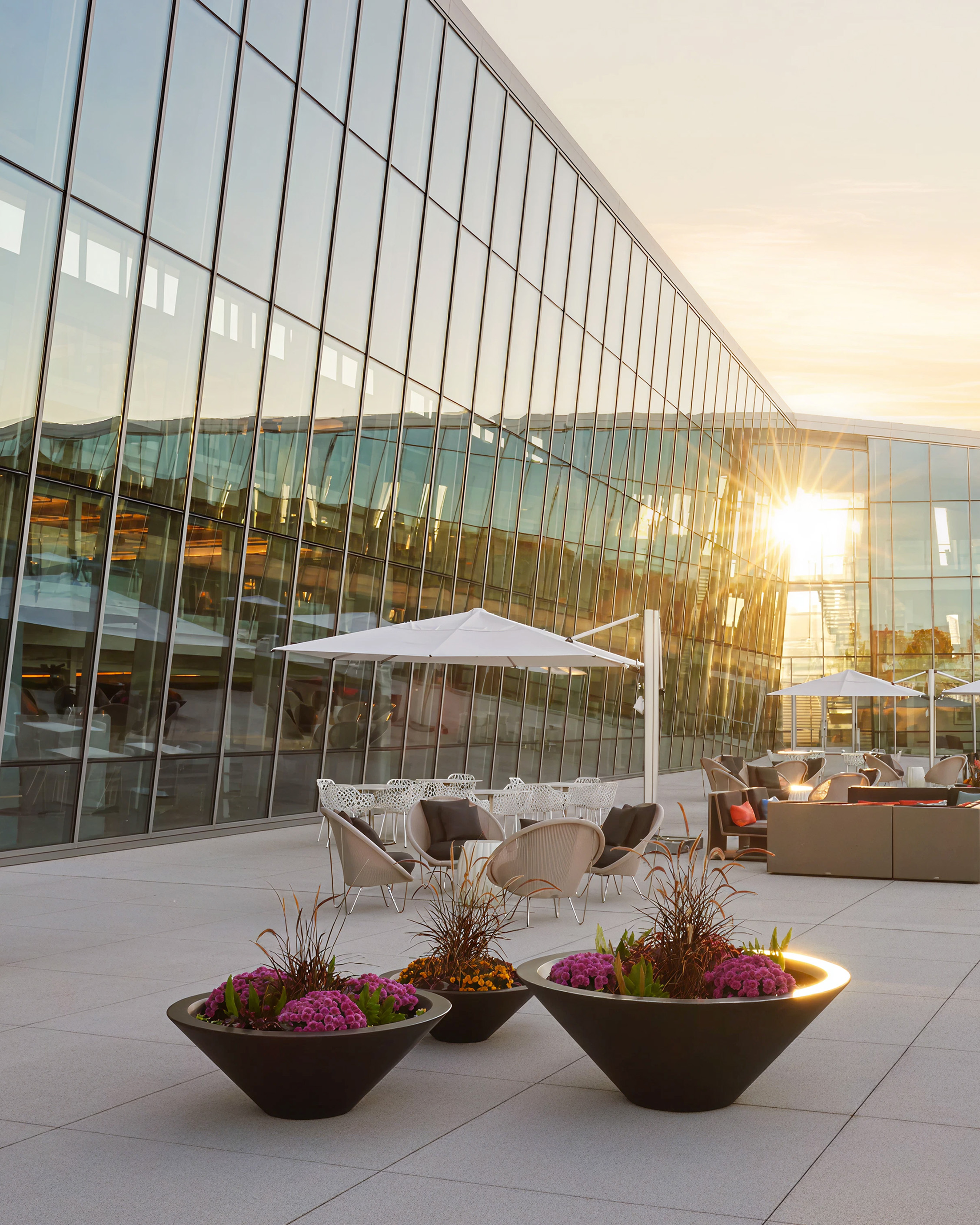 JANUS furniture in an outdoor setting.