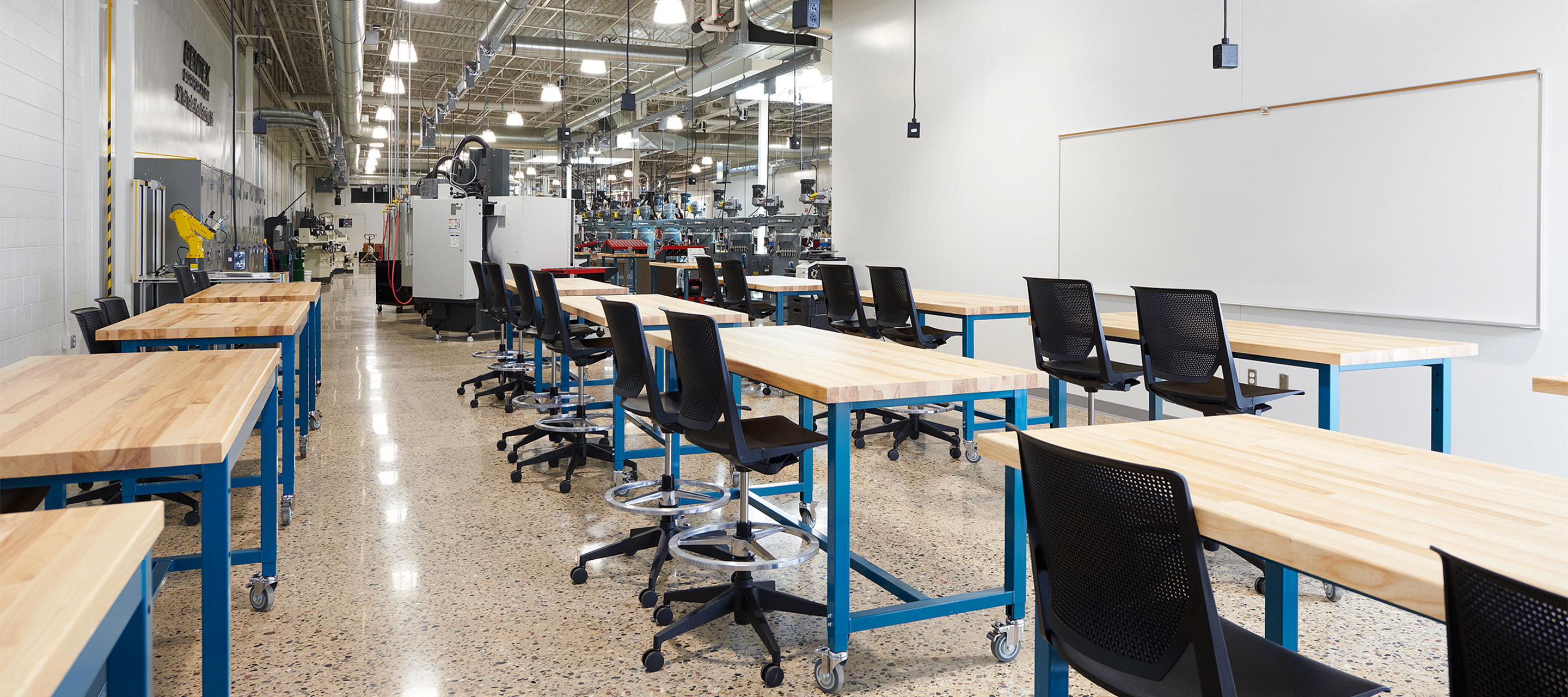 Haworth Very chairs with Planes table for GRC campus