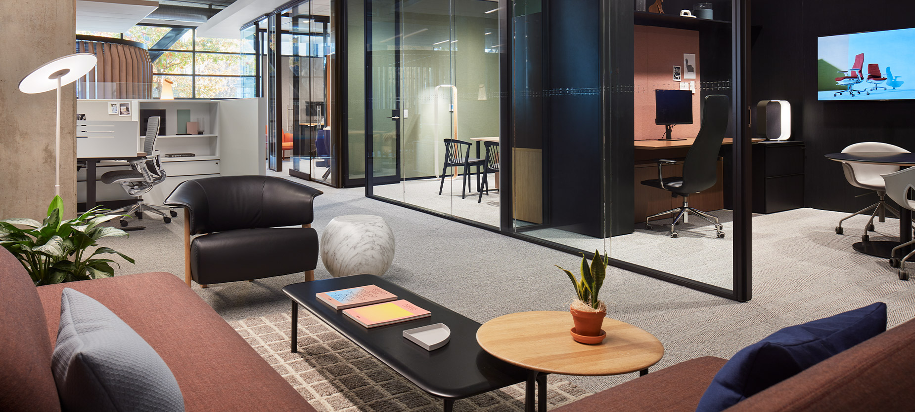 Haworth Archibald lounge chair in Atlanta showroom