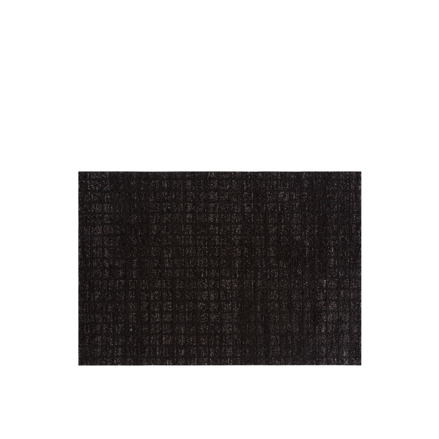 Haworth Mangas Natural Rug in black color and square pattern
