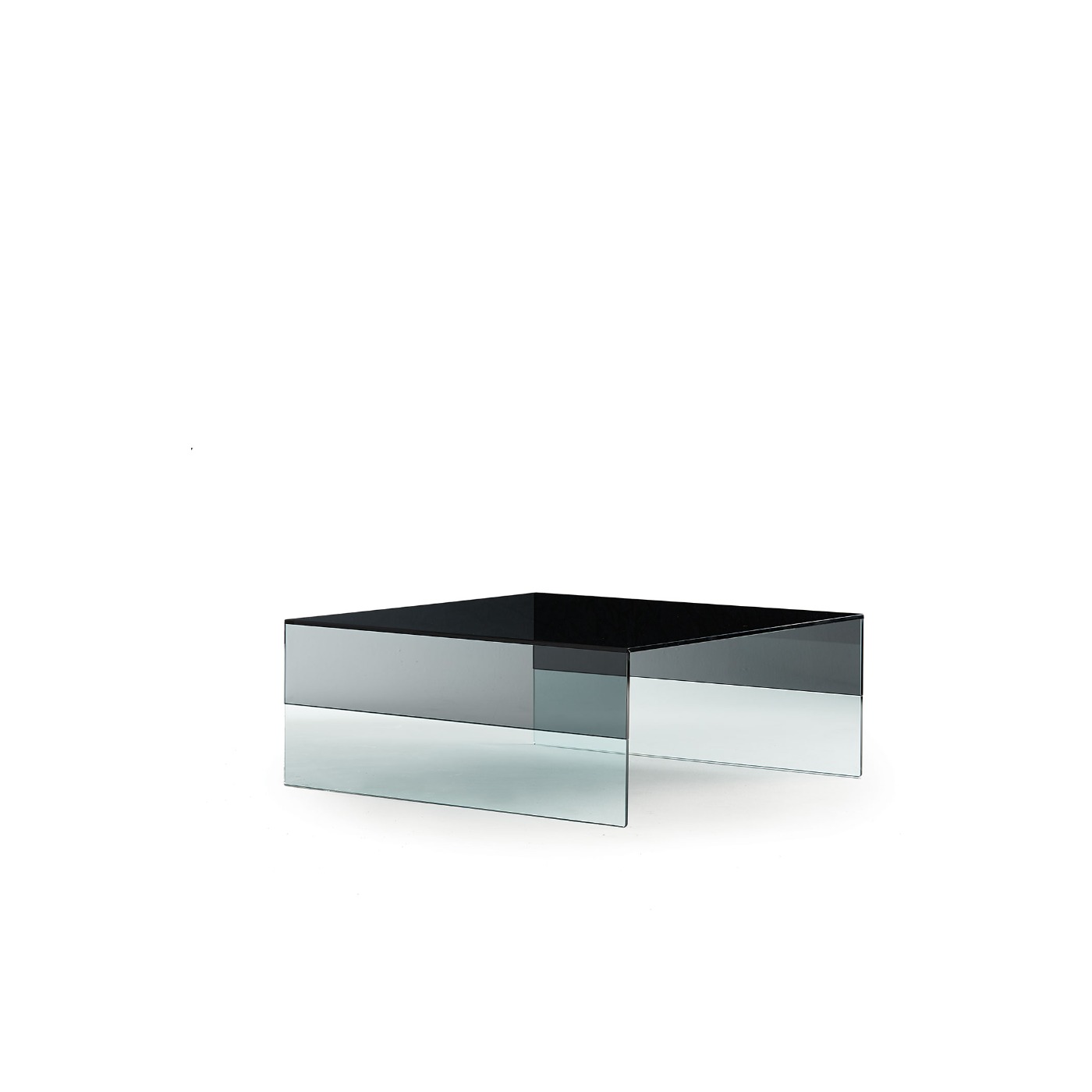 Haworth Smoke Table with rectangle shape and smoked glass