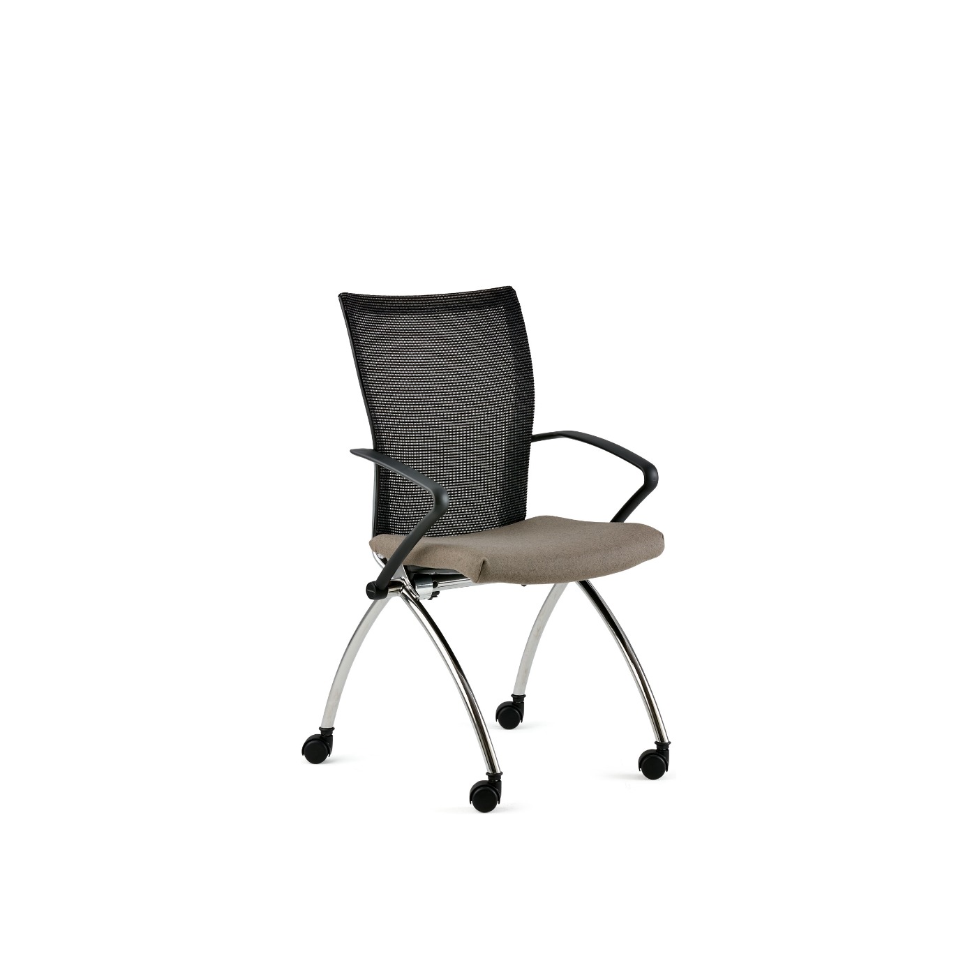 X99 Seminar with gray seat and black back whitesweep