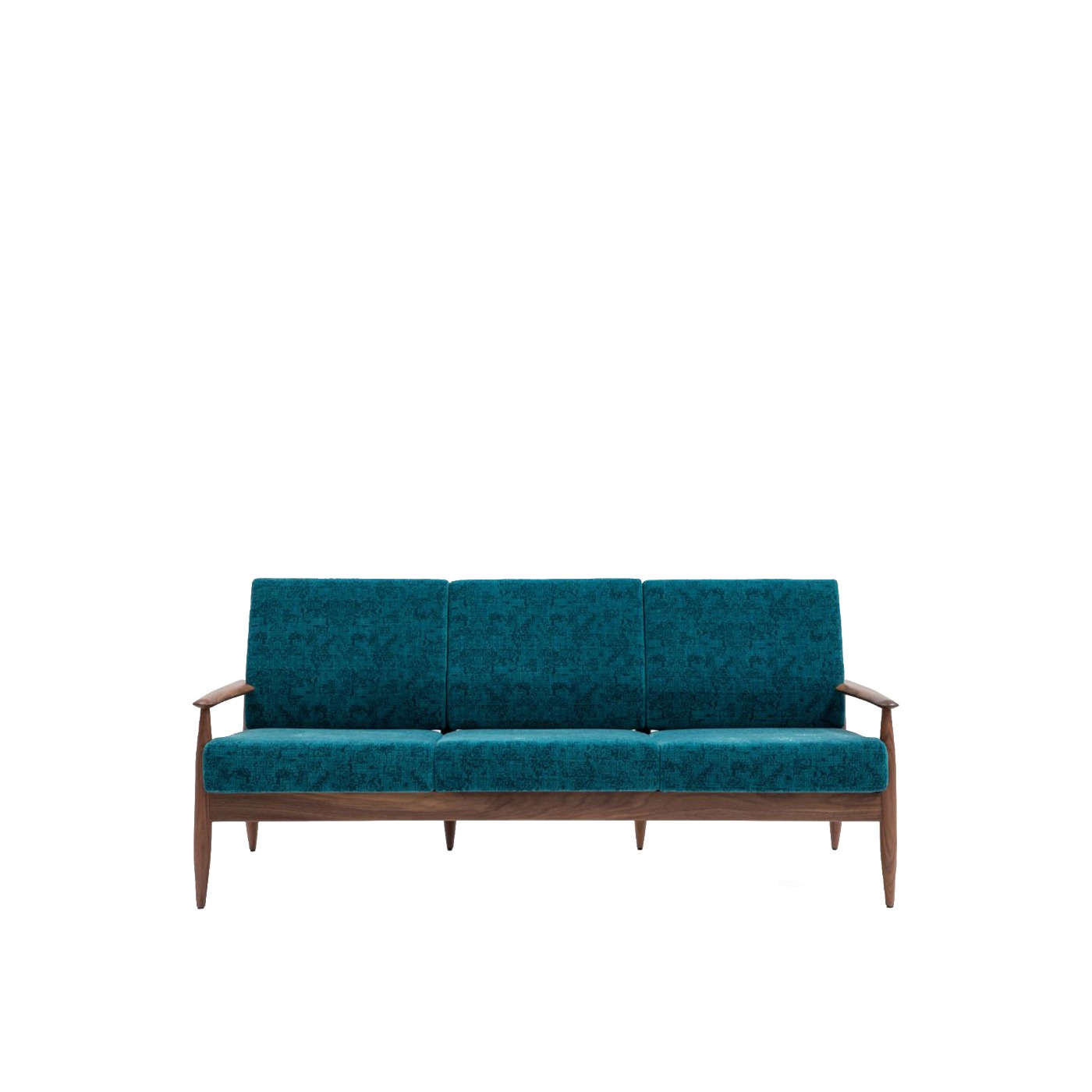 Haworth Buzzi Nordic ST100 lounge sofa in teal blue color