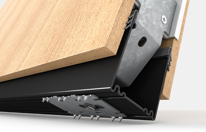 Haworth non marring connectors for floors