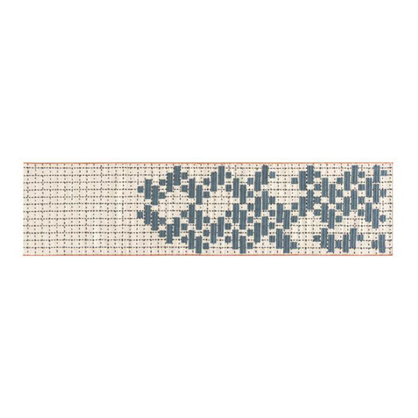 Haworth Bandas Space Rug in white and blue color