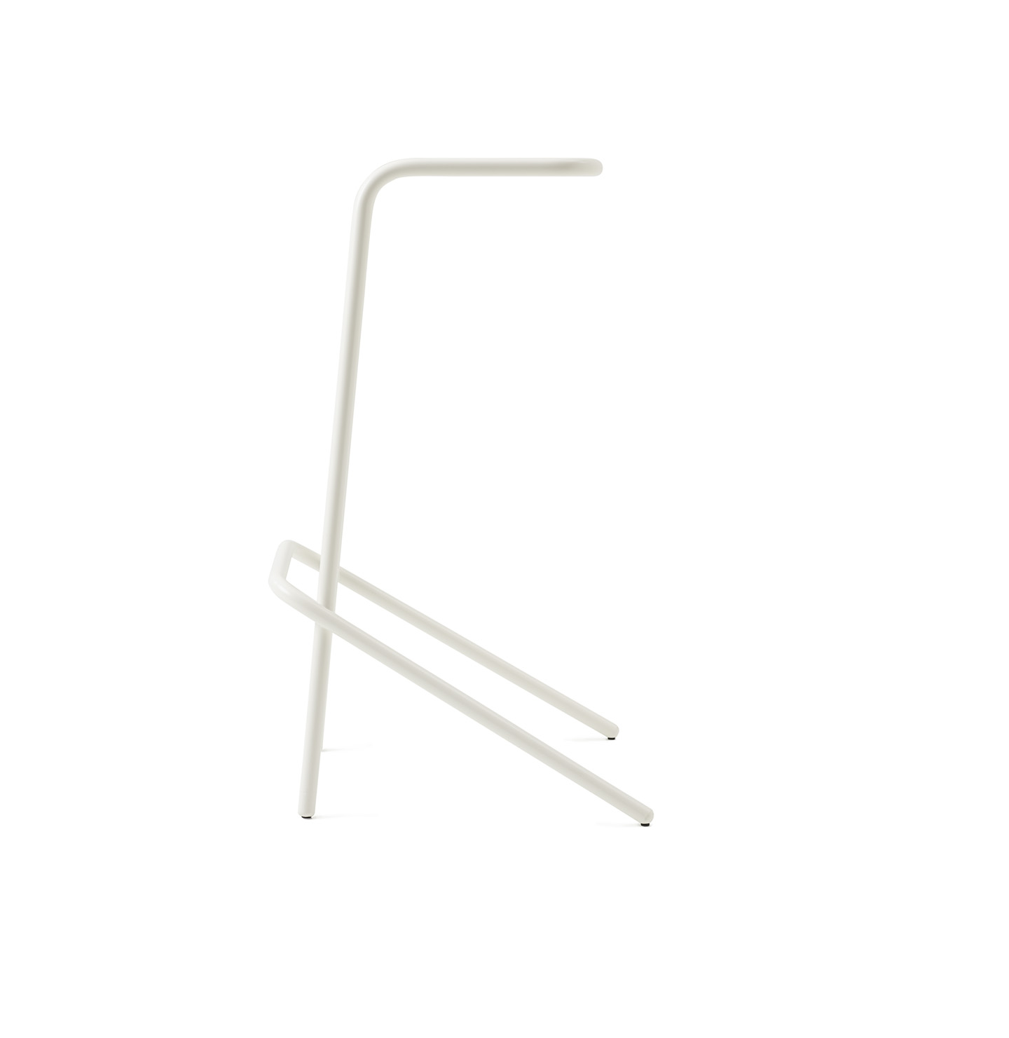 Haworth Alodia white stool side angle