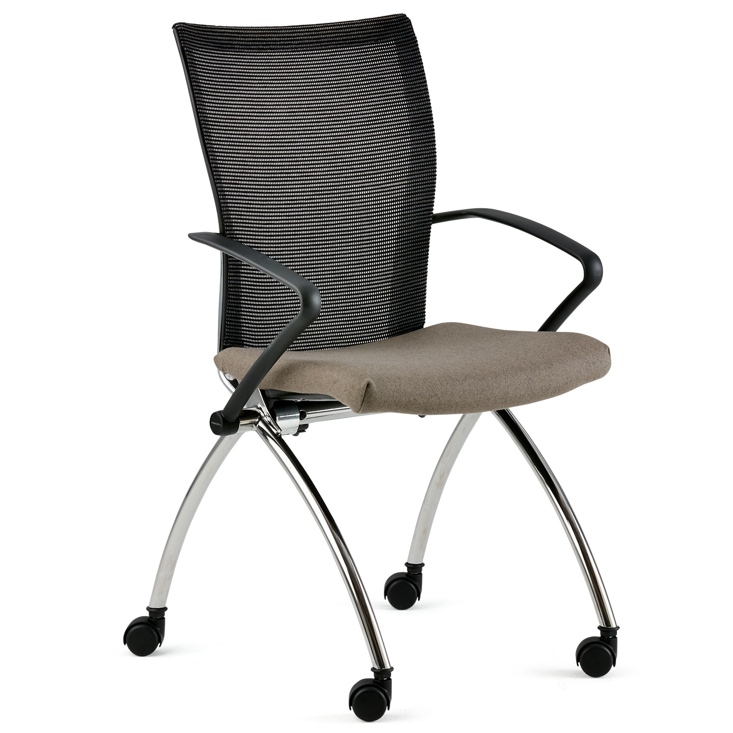 X99 Seminar with gray seat and black back whitesweep
