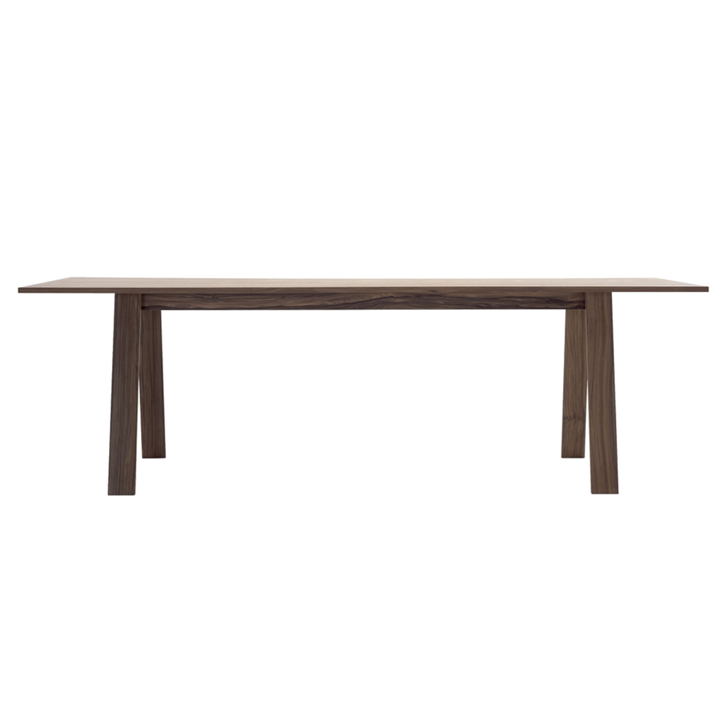 Haworth Bac Table rectangle 4 legs with wedge stained ash finish